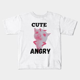 Cute but Angry Cat Kids T-Shirt